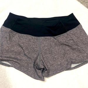 Lululemon speed shorts grey